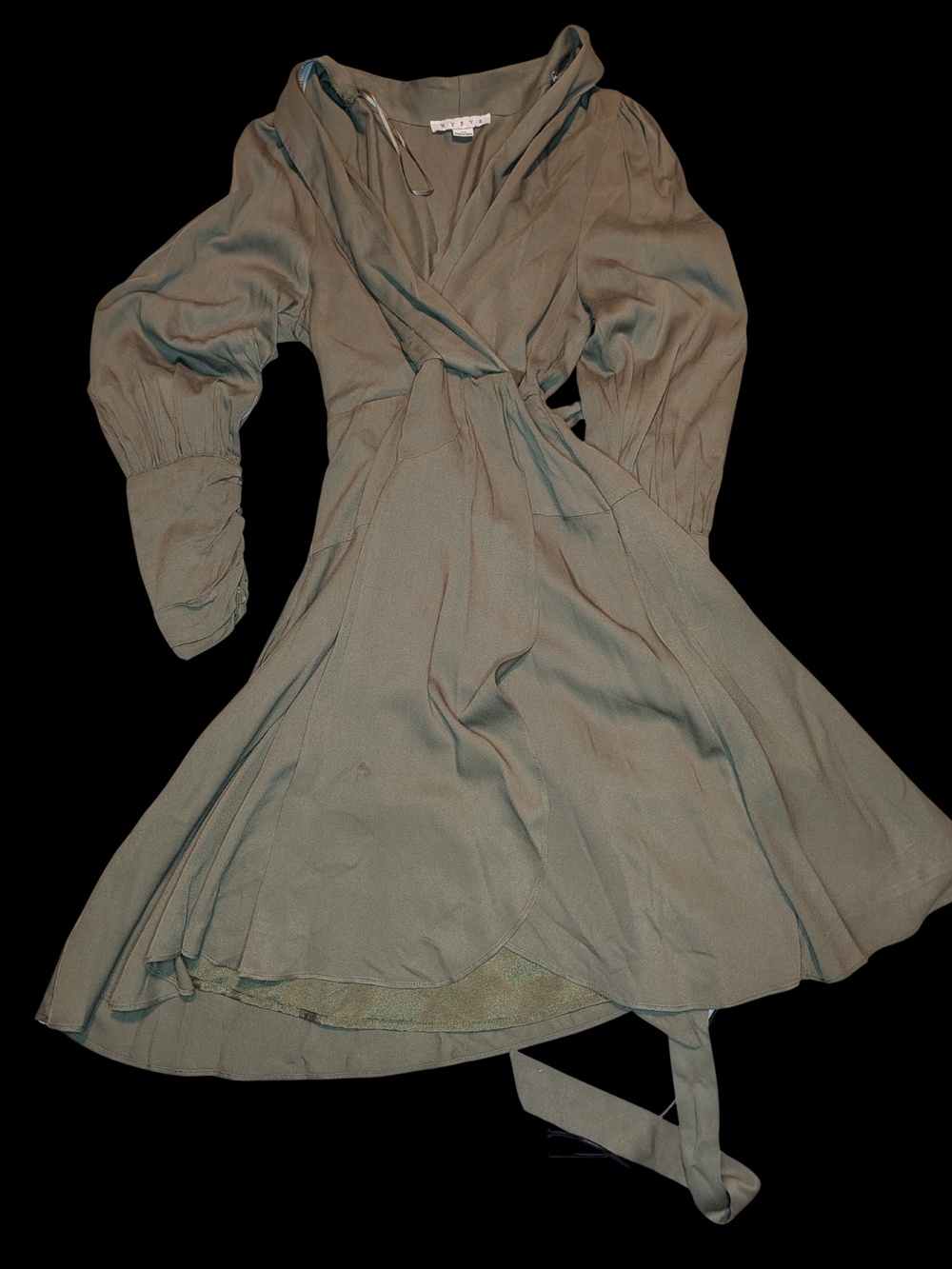 HYFVE Olive Green Wrap Dress